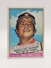 1976 Topps Traded #390T Bill Melton Vintage California Angels Baseball Card 
