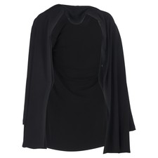The Row Strickjacke vorne offen aus schwarzer...