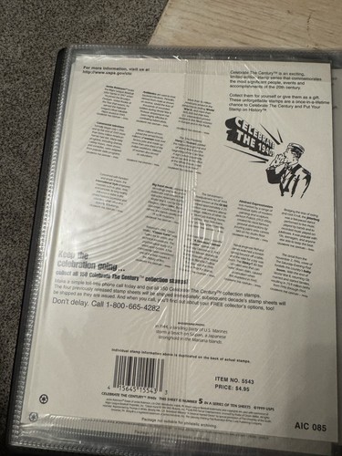 USPS Celebrate The Century Commemorative Stamp Collection 1900 - 1999 Full Set - Bild 11 von 21