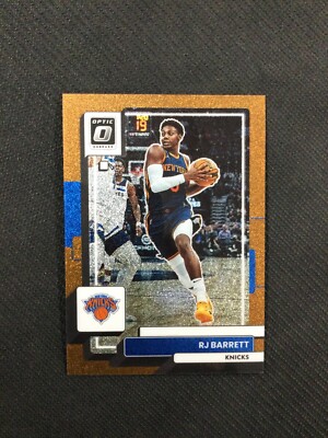 2022-23 Donruss Optic Prizm #28 R.J. Barrett Copper Glitter Prizm /99 NY Knicks