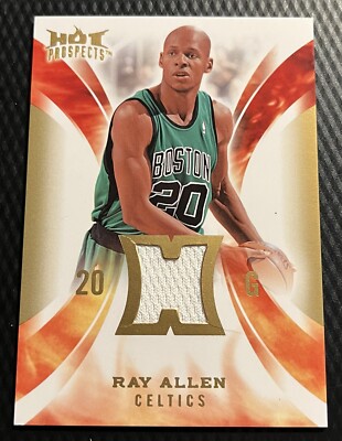 2008-09 Fleer Hot Prospects Ray Allen Celtics Hot Materials Jersey #HM-RA 