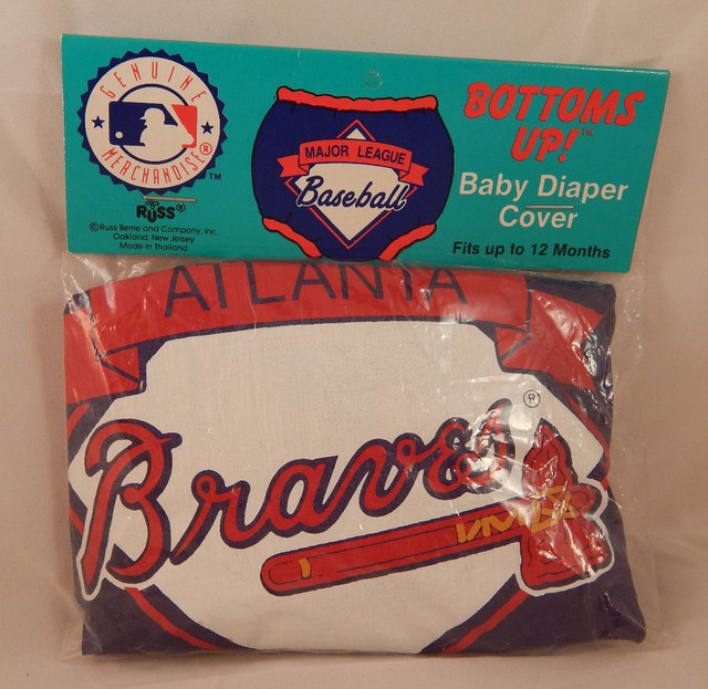 Atlanta Braves Major League Baseball Baby Diaper Cover RUSS MLB Bottoms