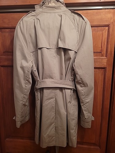 Gabardina para hombre Burberry Brit beige doble botonadura talla XL - Imagen 4 de 8