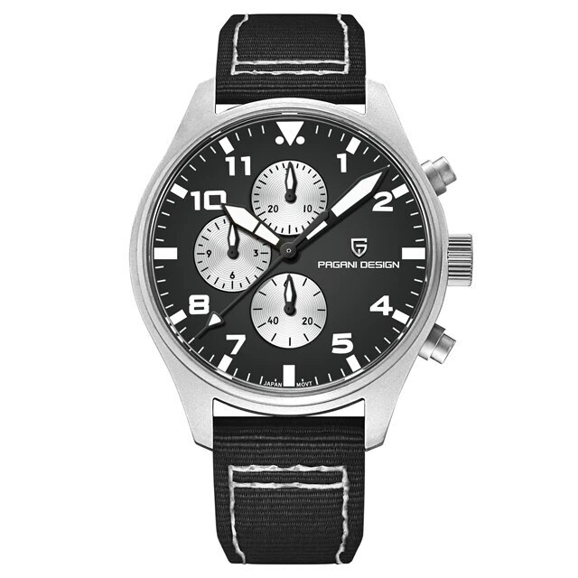 Luxury Sapphire Quartz Watches for Men's Business Waterproof Stainless Steel New