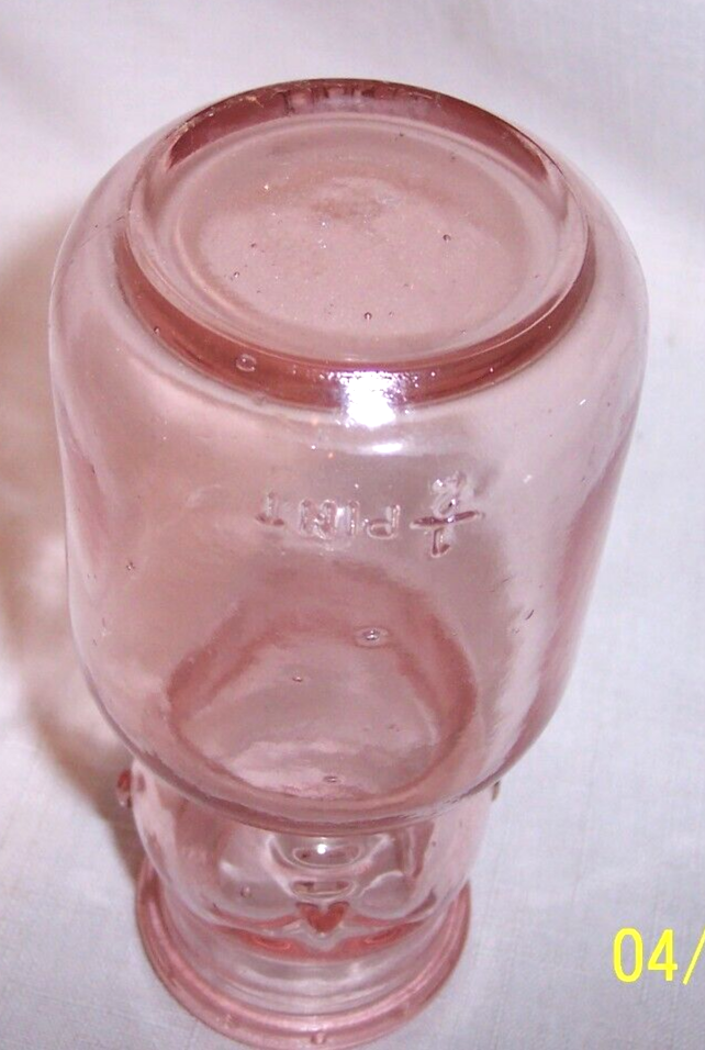 ANTIQUE PINK Brookfield Baby Face 1/2 Pint Milk CREAM 5 1/2 