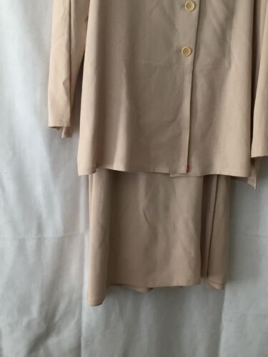 Falda larga envolvente vintage Max Studio Collection para mujer talla L 2 piezas con torso beige modesta - Imagen 3 de 12