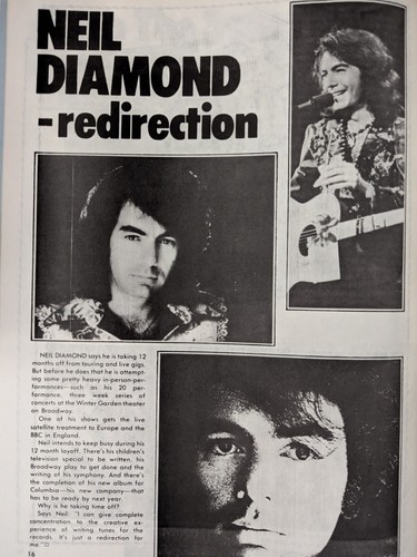 Hit Parader Magazine March 1973 Blood Sweat and Tears, Neil Diamond, Kinks, BOA - Picture 6 of 18