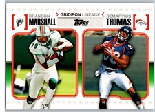 2010 Topps Football Gridiron Lineage Insert-GL-MT Marshall / Thomas 