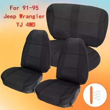 Neoprene Seat Covers For Jeep Wrangler Yj 4wd Set -91009 Front Rear 1991-1995 Neoprene Seat Covers For Jeep Wrangler Yj 4wd Set -91009 Front Rear 1991-1995