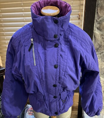 Vtg Obermeyer Ski Jacket Women s Sz 10 Purple 90 s Y2K EUC