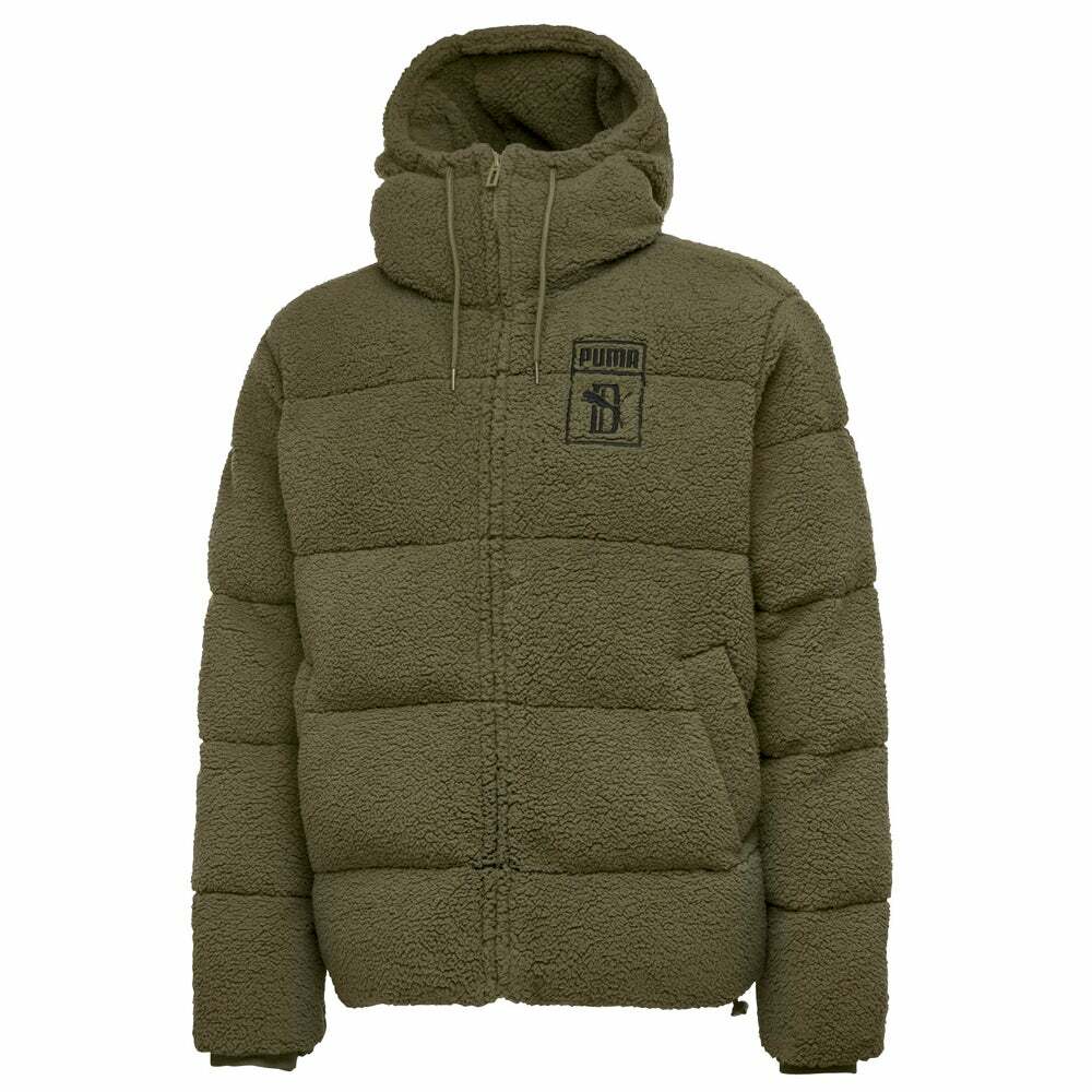 puma brown puffer jacket