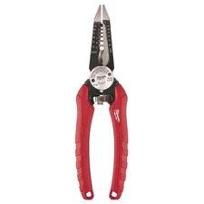 Milwaukee 7.75 in Wire Stripper 6 in 1 Pliers Tool Needle Nose Cutting Stripping