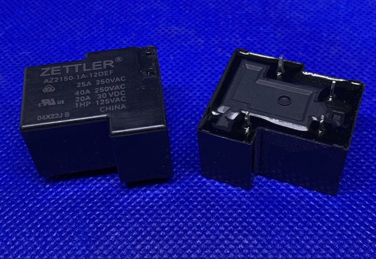 2 Pezzi Relè Zettler AZ2150-1A-12DEF, SPST-NO 12VDC 40A, PCB, Per Auto/industria - Foto 1