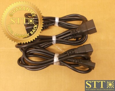 PFC2016C1372 POWERFIG POWER CORD 6FT IEC320 C20/C13 13A/250V 16/3 (LOT OF 3) NEW