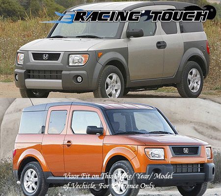 For Honda Element 03-11 Dark Grey Out-Channel Window Visor Sun Guard 4pcs - Bild 7 von 7