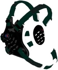 Cliff Keen F5 Tornado Wrestling Headgear/Earguards, Black/White/Dark Green