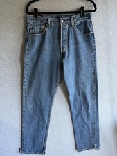 VTG 501 Levis Jeans Mens 34x34 Blue Button Fly Denim Made In USA