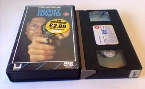 NIGHT HAWKS CIC UK VHS PAL PRE CERT VIDEO 1986 Stallone Rutger Hauer VHS Print