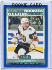 2021-22 O-Pee-Chee Marquee Rookie Blue Border Jake Leschyshyn Rookie
