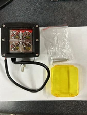 Race Sport RS-4L-3X316W Street Series 3x3in 16W 4-LED Auxiliary Cube Spot Light