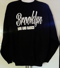 Custom Brooklyn Born and Raised Crewneck Sweatshirt