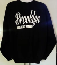 Custom Brooklyn  Born and Raised Crewneck Sweatshirt