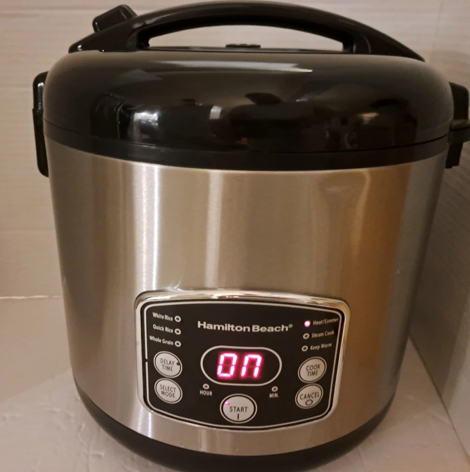 Arrocera y avena y sopas Hamilton Beach 37541 plateada en buen estado Foto 4 de 4