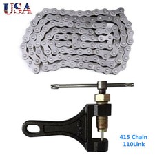415 Chain 110links Breaker For Motorized Bike Bicycle 49/50/66/80cc