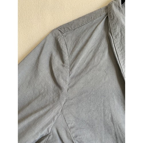 Eileen Fisher Organic Linen Blend Jacket Sz Medium Gray Minimalist Sustainable - Picture 6 of 10