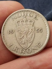 Norway 1 Krone 1955 Coin Kayihan coins T80.1