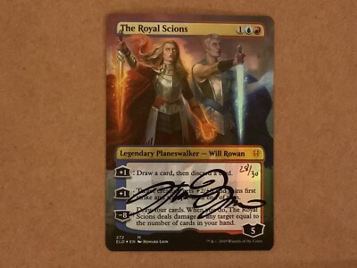 howard lyon mtg cards MTG Magic The Royal Scions Foil Signed Artist Proof x1 ELD Throne Howard  Lyon