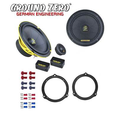 Ground Zero Auto SPL Lautsprecher System 16,5cm für Ford Galaxy WA6 Türen hinten