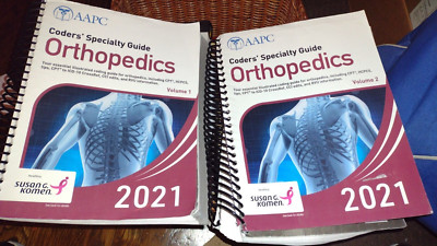 AAPC Coder's Specialty Guide Orthopedics 2021 Volumes I & II Medical Coding Book
