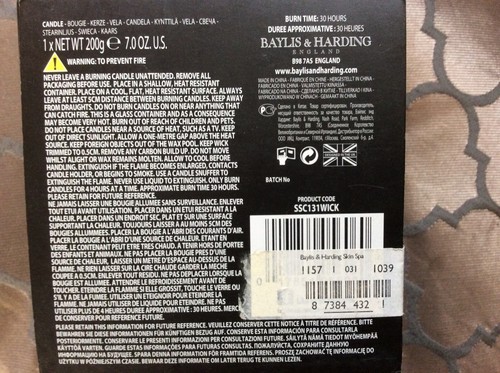 Baylis & Harding Cherry Blossom Luxury Scented Candle, In Box. Brand new - Foto 2 di 3