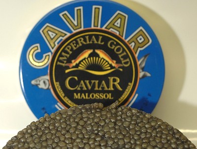 2x30g (100gr/146  ) Imperial Gold Kaviar Malossol 60 gr aus Aquakultur frisch 