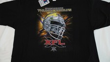 VINTAGE T-Shirt 2XL XFL FOOTBALL BURMINGHAM THUNDERBOLTS BOLTS 