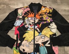 Members Only Nickelodeon X RugRats Coat Rug Rats Cartoon Mens Jacket Size Small