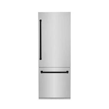 ZLINE NEW 30" BUILT IN STAINLESS STEEL REFRIGERATOR BLACK ACC RBIVZ-304-30-MB