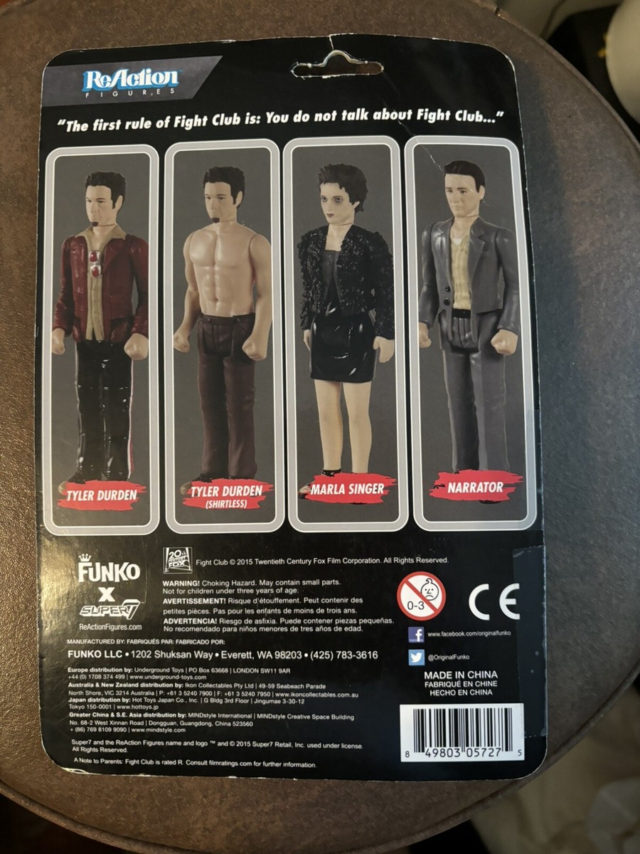 Funko ReAction Fight Club - Tyler Durden Shirtless Figure See Pics