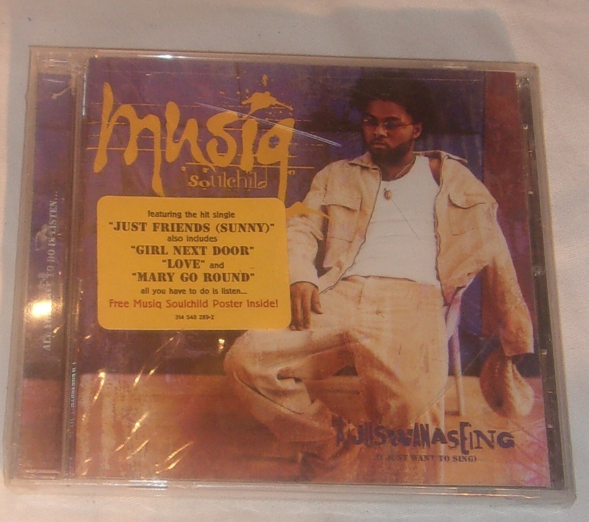MUSIQ SOULCHILD AIJUSWANASEING CD NEW SEALED POSTER INSIDE WITH