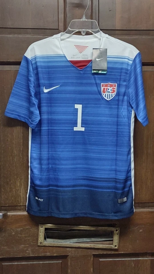 Camiseta y pantalones cortos de fútbol para hombre Nike Dri Fit USA USMNT Tim Howard #1 nueva con etiquetas talla S Foto 2 de 4
