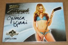 2014 Benchwarmer JESSICA KINNI Hockey #65 Gold Foil Black Autograph Rock of Love