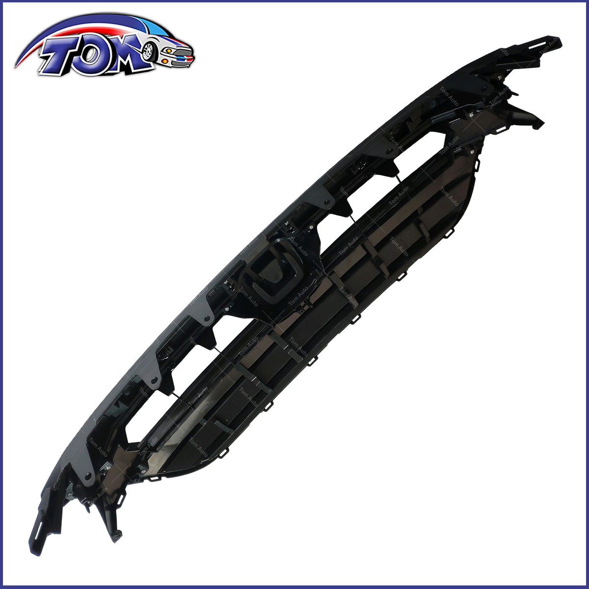 Front Bumper Grille Assembly For 2019-2022 Honda Insight Center - Black Plastic, Direct Fit 10 thumbnail image