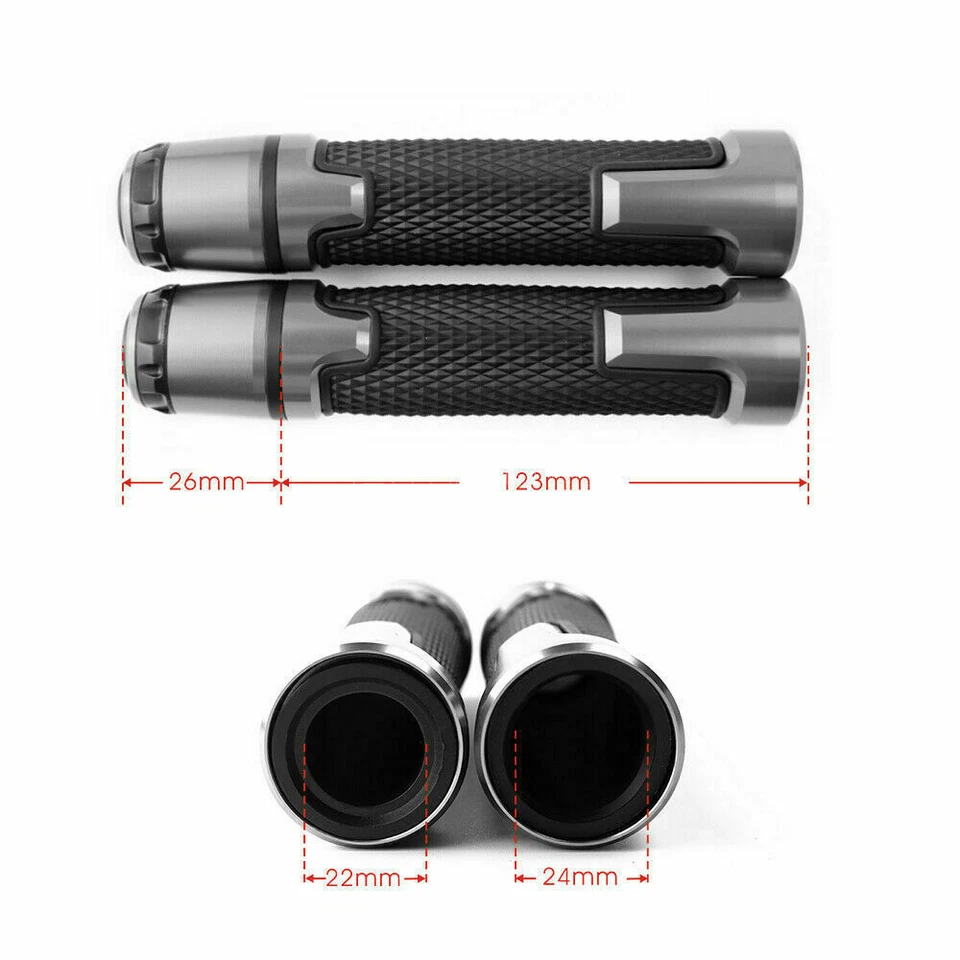 Рукоятки для мотоцикла с ЧПУ Honda CBR CBR1000RR 500R 650R 300R резиновый гель - Изображение 4 из 4