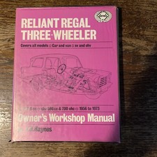 haynes car manuals used Reliant Regal Three Wheeler From 1956 / 1973