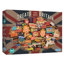 Gibsons Games Treats That Built Britain 1000 Piece Jigsaw Puzzle Toys G7126