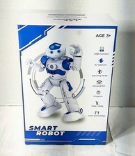 KingsDragon RC Robot Blue Toy for 3 , Gesture Hand  Sensing Program