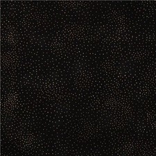 BLACK BASIC DOT 2/Gold Metallic Laurel Burch Quilt Fabric by 1/2 yd  2662-3M