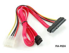 18 inch 7-Pin Data and 15-Pin Power Combo Cable FIA-P02