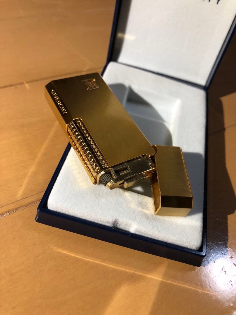 Givenchy Gold Logo Lighter with Case Used thumbnail 5